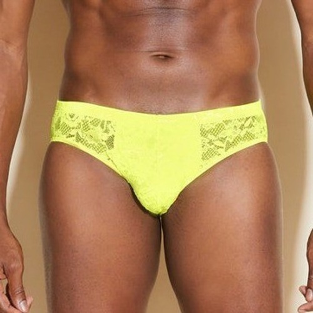 Cosabella Men's Luxury Italian Comfort Lace Micro Brief Designer Underwear